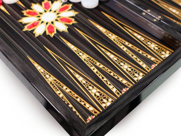 Luxus Orient Backgammon Tavla XXL Gesellschaftsspiele Familienspiel